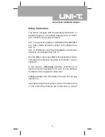 Preview for 5 page of UNI-T UT58E Operating Manual