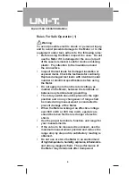 Предварительный просмотр 6 страницы UNI-T UT58E Operating Manual