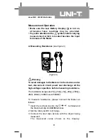 Preview for 11 page of UNI-T UT601 Operating Manual