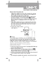 Preview for 19 page of UNI-T UT60B Operating Manual