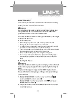 Preview for 31 page of UNI-T UT60B Operating Manual