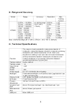 Preview for 4 page of UNI-T UT620C Operating Manual