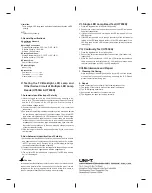 Preview for 2 page of UNI-T UT659A User Manual