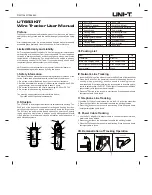 UNI-T UT683KIT User Manual предпросмотр