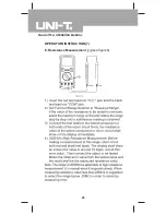 Preview for 20 page of UNI-T UT70A Operating Manual