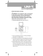 Preview for 21 page of UNI-T UT70A Operating Manual