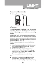 Preview for 23 page of UNI-T UT70D Operating Manual