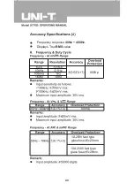 Предварительный просмотр 40 страницы UNI-T UT70D Operating Manual