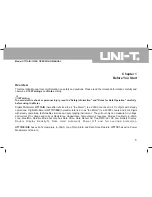 Preview for 8 page of UNI-T UT71A Operating Manual