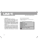 Предварительный просмотр 12 страницы UNI-T UT804 Operating Manual