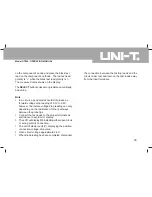 Preview for 41 page of UNI-T UT804 Operating Manual