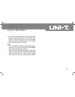 Preview for 21 page of UNI-T UT805 Operating Manual