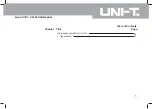 Preview for 5 page of UNI-T UT81 Series Operating Manual