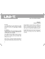 Preview for 7 page of UNI-T UT81B Operating Manual