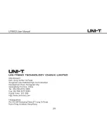 Preview for 30 page of UNI-T UT8803 User Manual