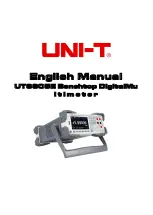 Предварительный просмотр 1 страницы UNI-T UT8805E Manual