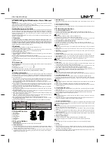 UNI-T UT89XE User Manual preview