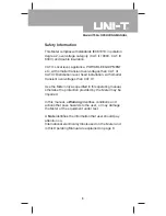 Preview for 5 page of UNI-T UT90A Operating Manual