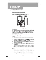 Preview for 16 page of UNI-T UT90A Operating Manual