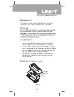 Preview for 31 page of UNI-T UT90A Operating Manual