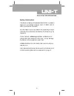 Preview for 5 page of UNI-T UT90B Operating Manual