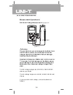 Preview for 14 page of UNI-T UT90B Operating Manual