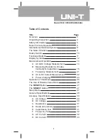 Предварительный просмотр 1 страницы UNI-T UT90C Operating Manual