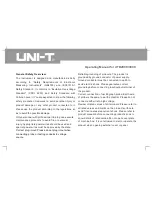 Preview for 3 page of UNI-T UTD2025C Operating Manual