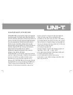 Preview for 8 page of UNI-T UTD2025C Operating Manual