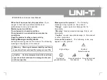 Preview for 2 page of UNI-T UTD4000 Series User Manual