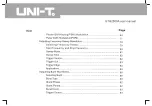 Preview for 5 page of UNI-T UTDG2062A Operating Manual