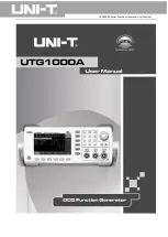 UNI-T UTG1000A Series User Manual preview