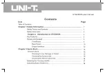 Preview for 3 page of UNI-T UTG2025A Operating Manual