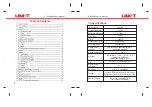 Preview for 3 page of UNI-T UTi120Mobile User Manual