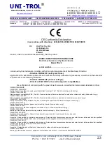 Предварительный просмотр 23 страницы UNI-TROL PO-22 Instruction Manual