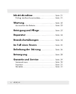 Preview for 6 page of UNI 276324 Assembly, Operating And Safety Instructions