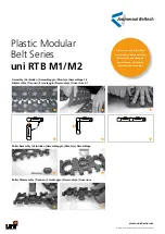 Preview for 1 page of UNI Ammeraal Beltech Plastic Modular Belt Series Assembly