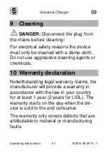 Preview for 61 page of UNI POWERFIX 10204 Operating Instructions Manual