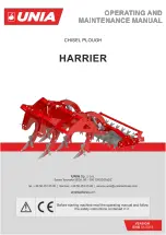 UNIA HARRIER Operating And Maintenance Manual предпросмотр