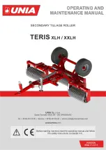 UNIA TERIS XL H Series Operating And Maintenance Manual preview