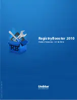 UNIBLUE RegistryBooster 2010 Product Manual preview