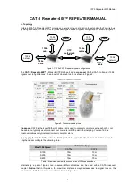 Предварительный просмотр 2 страницы Unibrain CAT-5 Repeater-400 Manual