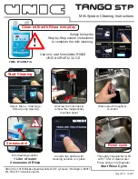 Предварительный просмотр 1 страницы Unic Tango STP Milk System Cleaning Instructions