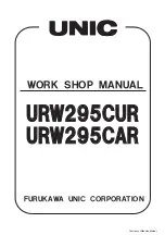 Предварительный просмотр 1 страницы Unic URW295CAR Workshop Manual