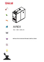 Preview for 1 page of Unical AIREX Series Installation And Maintenance Instructions Manual