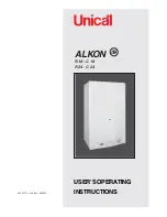 Unical Alkon 09 R 18 User Operating Instructions Manual preview