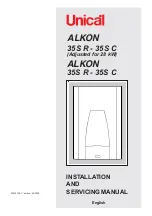 Preview for 1 page of Unical ALKON 35S C Installation And Servicing Manual