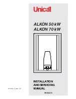 Unical ALKON 50 kW Installation And Servicing Manual предпросмотр