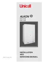 Unical ALKON C 18 Installation And Servicing Manual preview