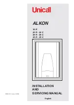 Unical ALKON R 24 Installation And Servicing Manual preview